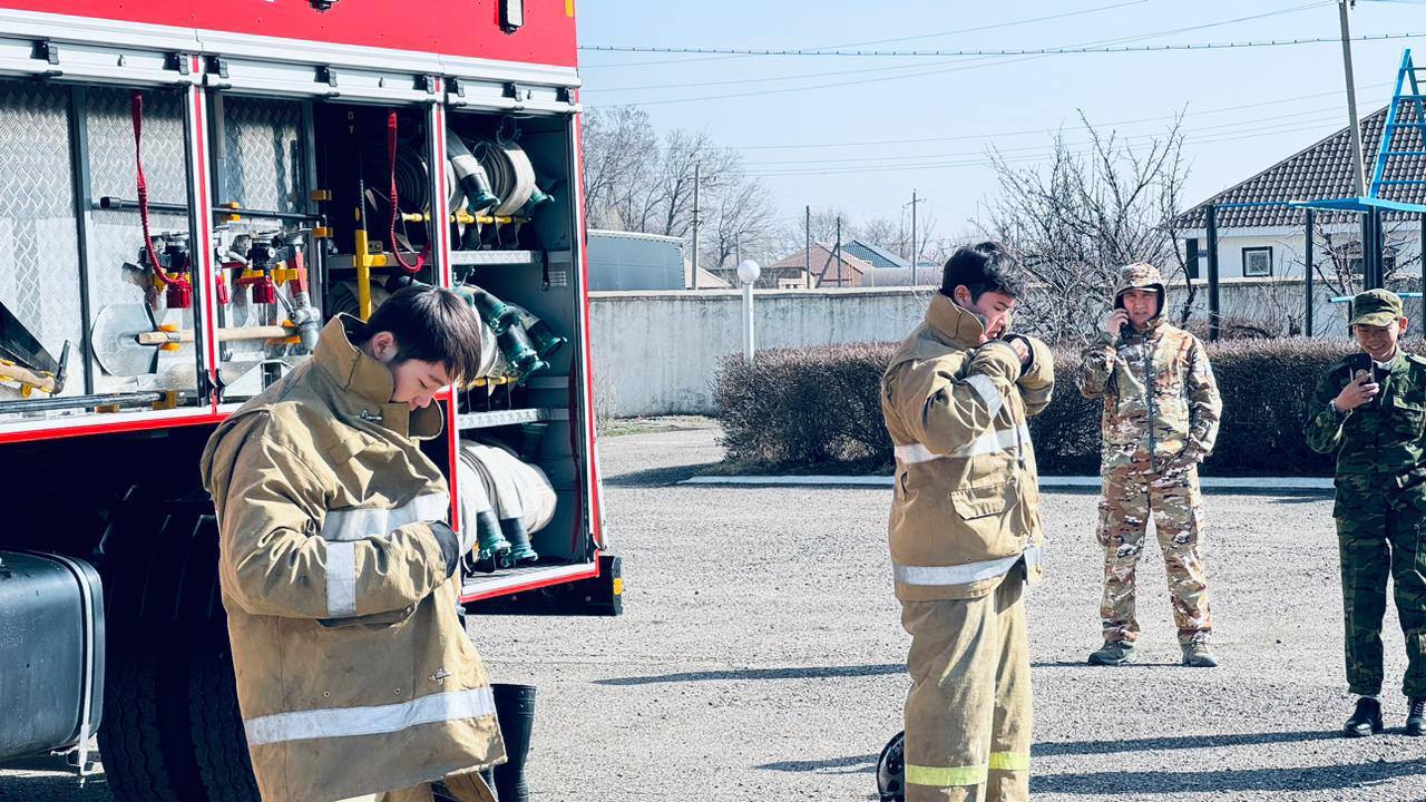 Т. Рысқұлов ауданында жас құтқарушылар шапшаңдықтарын сынады