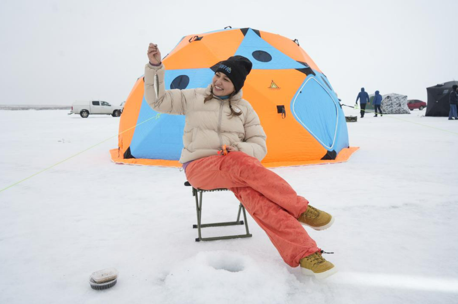 Жетісуда Балқаш көлінде алғаш рет қысқы балық аулау фестивалі өтті