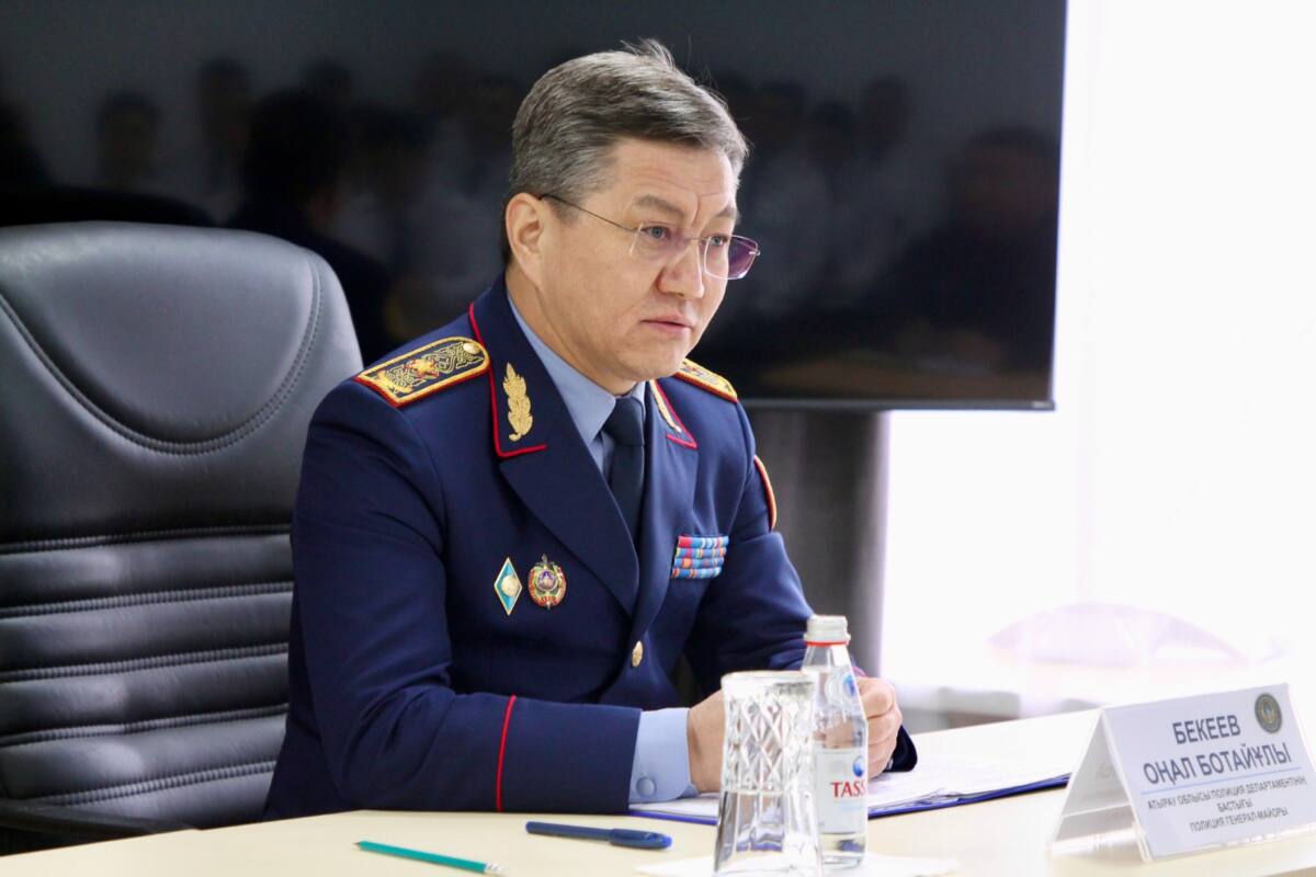 Начальник Департамента полиции Атырауской области  с рабочей поездкой посетил Индерский район