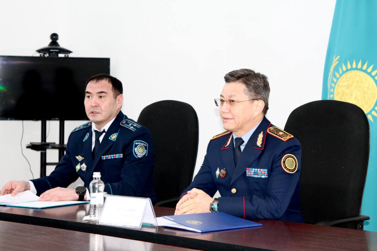 Начальник департамента полиции посетил Махамбетский район