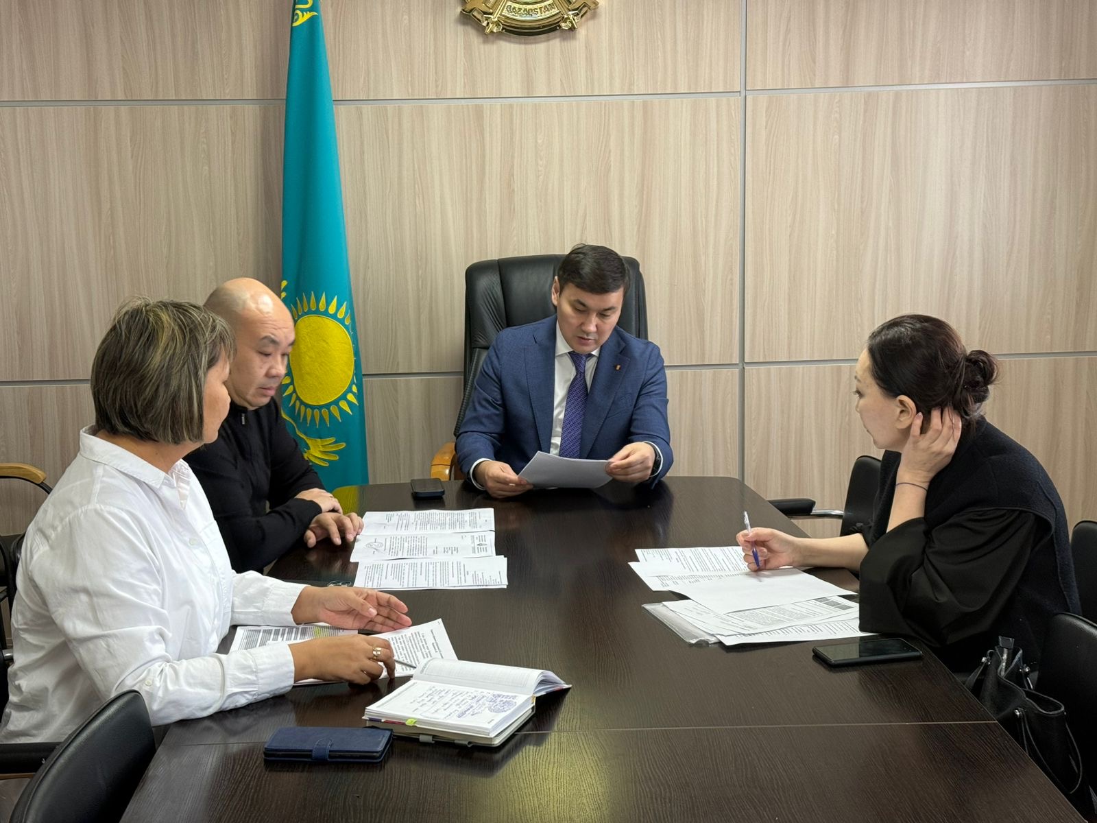 Департамент басшысы А.Н.Каримов азаматтарға жеке қабылдау өткізді.