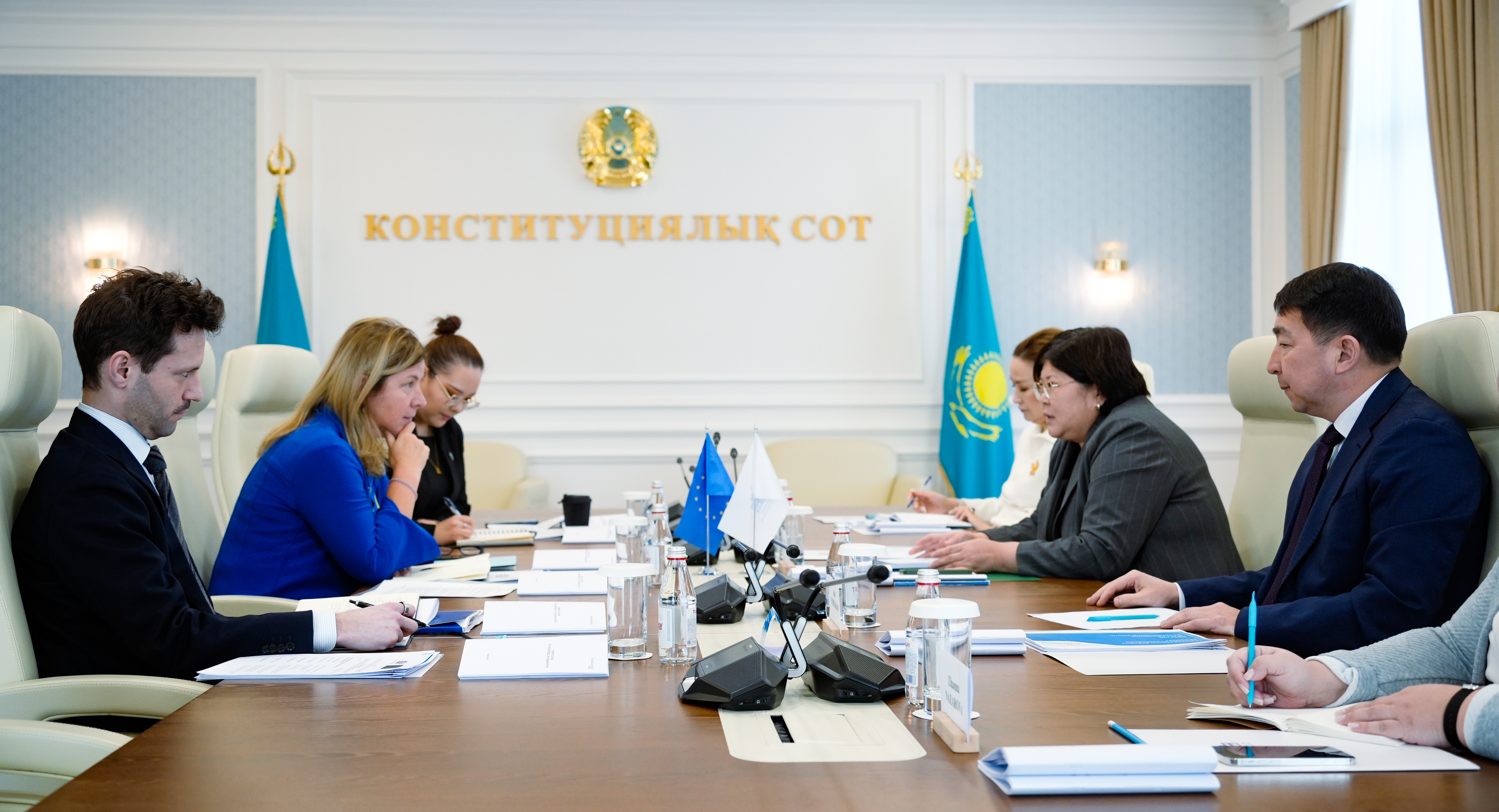 Конституциялық Соттың төрағасы мен Еуропалық Одақ Елшісі ынтымақтастық бағыттарын талқылады