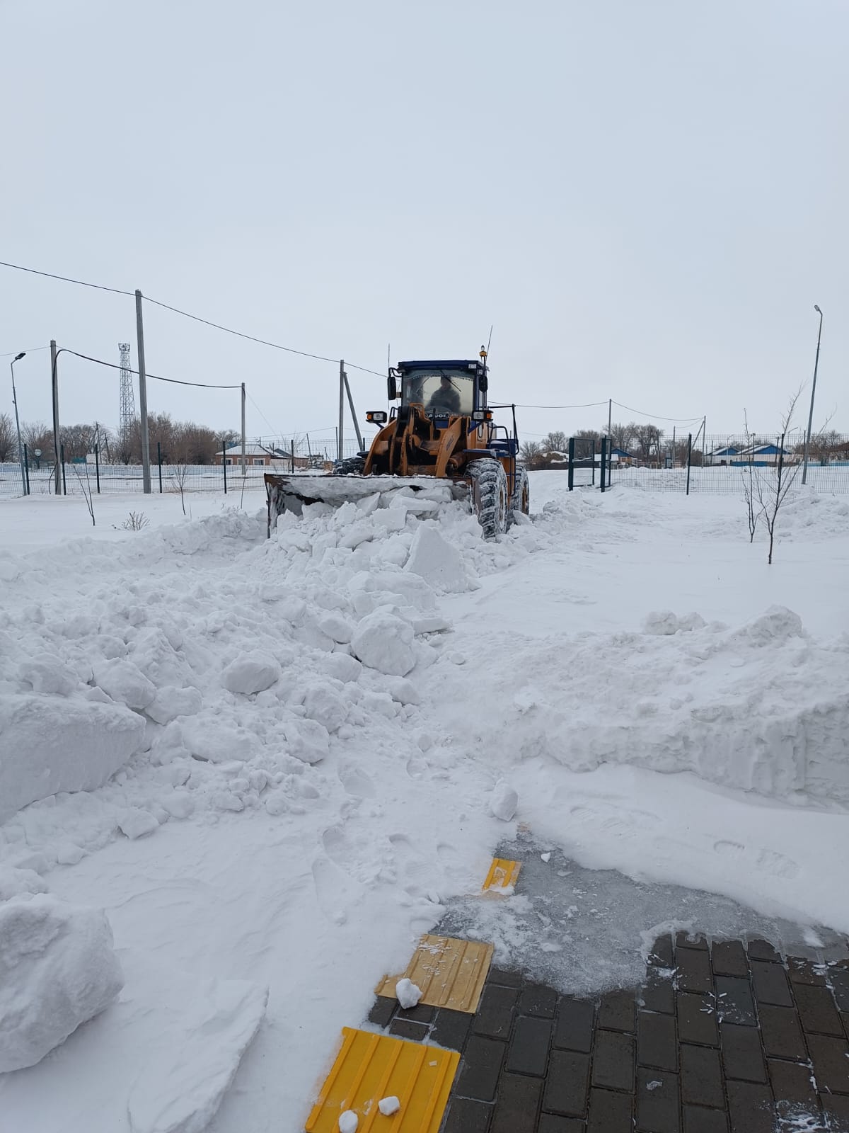 Батық ауылында қар тазалау жұмыстары жүргізілді