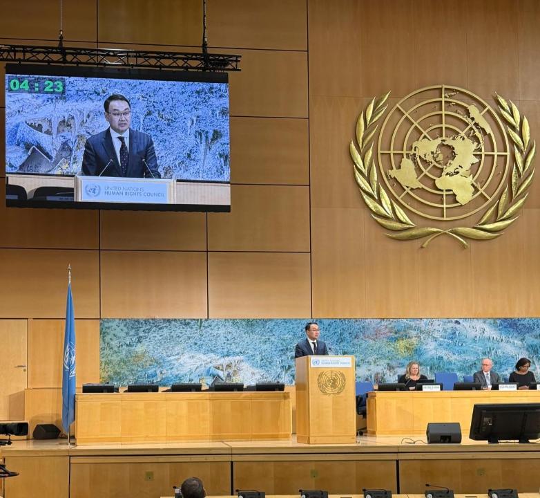 Қазақстанның басымдықтары БҰҰ Адам құқықтары жөніндегі кеңесінің жоғары деңгейлі сегментінде және Қарусыздану конференциясында ұсынылды