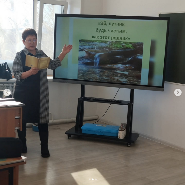 25 ақпанда мектепте «Таза бұлақ» әңгімесіне арналған дауыстап оқу шарасы өтті.