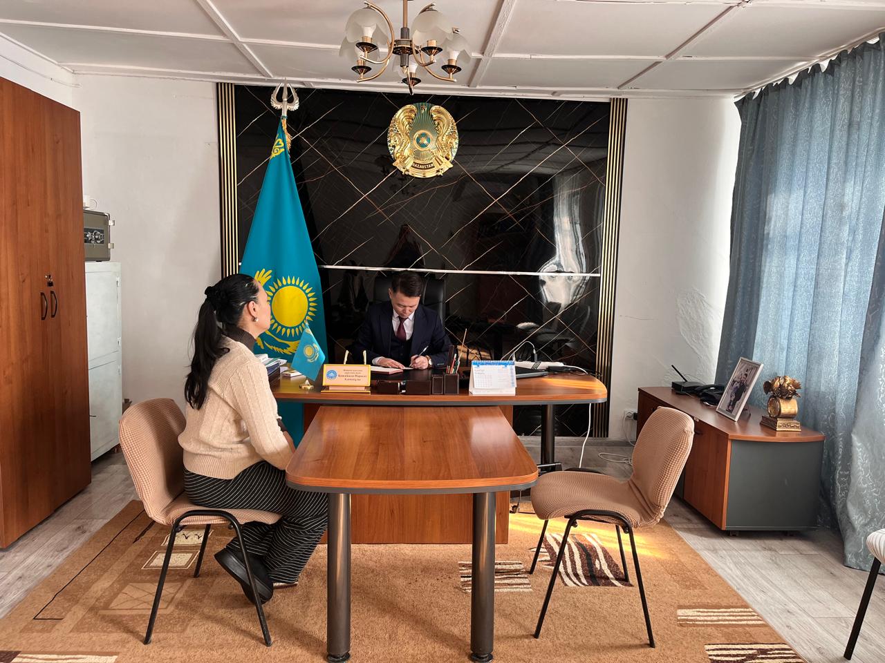 Жанама ауылдық округінің әкімі жеке қабылдау өткізді