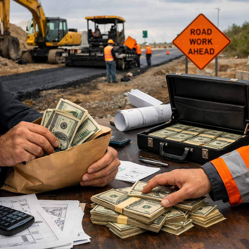 Жол құрылысы кезінде бюджет қаражатын жымқыру