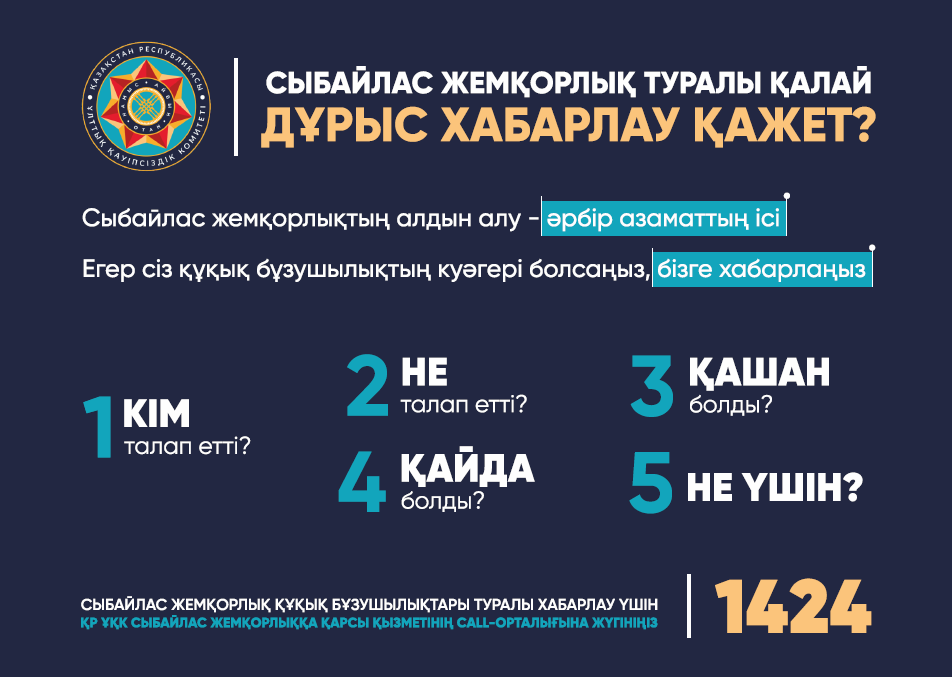 Сыбайлас жемқорлықтың алдын алу — әрбір азаматтың ісі