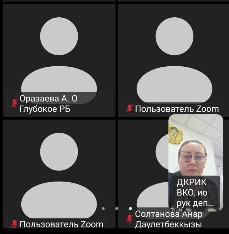 Zoom-облыстың медициналық ұйымдарының ДКК төрағаларымен Мемлекеттік қызмет көрсету мәселелері бойынша кеңес