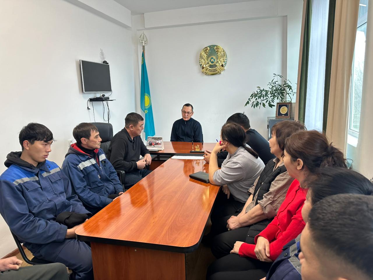 Шу жылу кәсіпорнында Жаңа Конституция жобасы аясында кездесу өтті