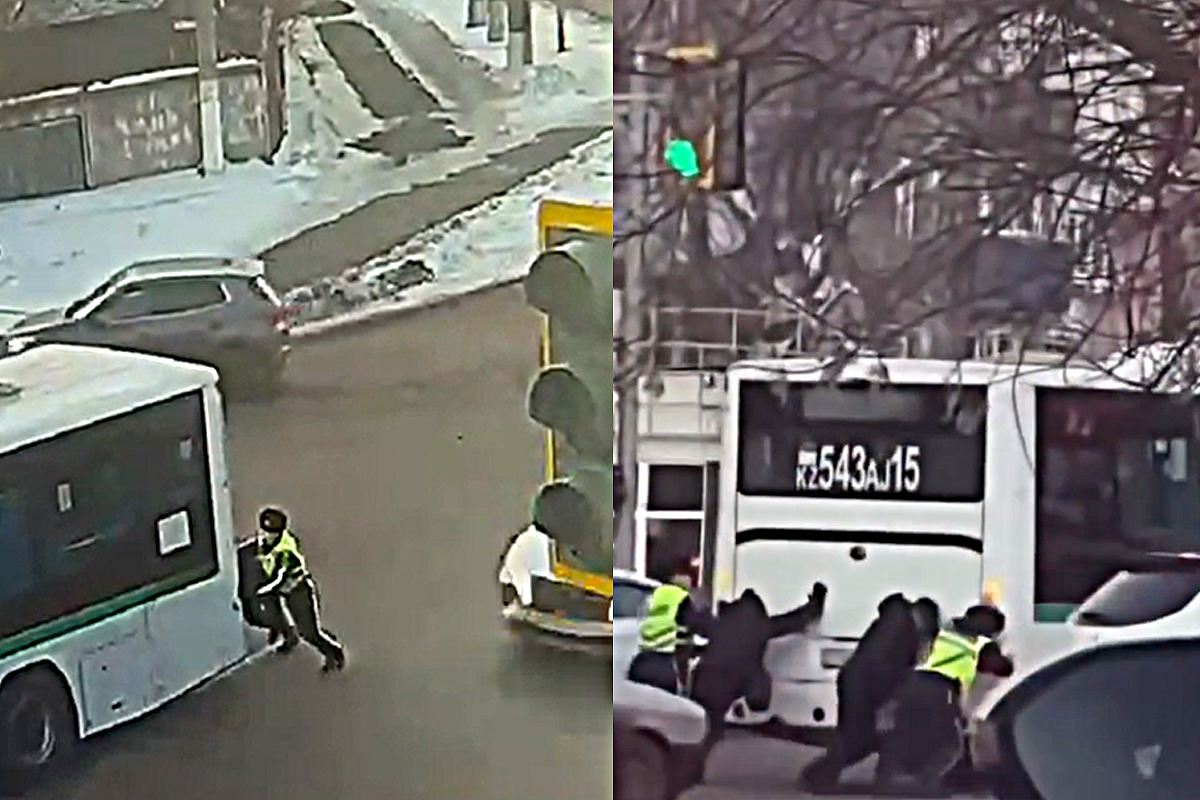 СҚО-да полицейлер жолдағы қиын жағдайға тап болған жүргізушілерге көмектесуде