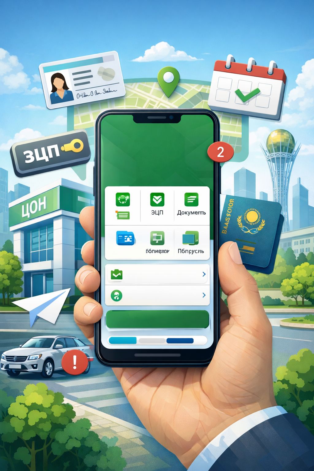 Мобильный ЦОН: сколько услуг казахстанцы получают через приложение