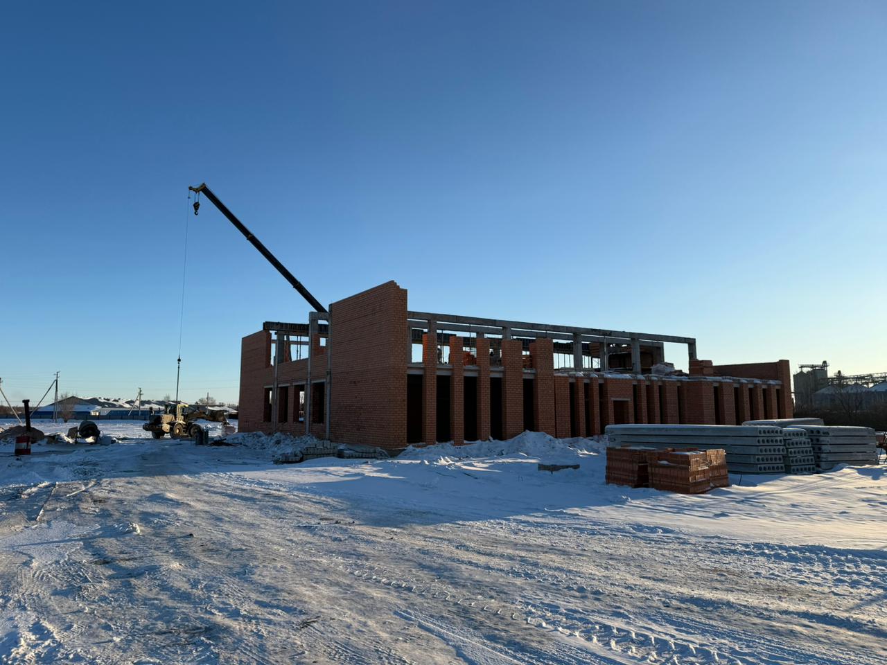 В Зеренде продолжается строительство нового историко-краеведческого музея