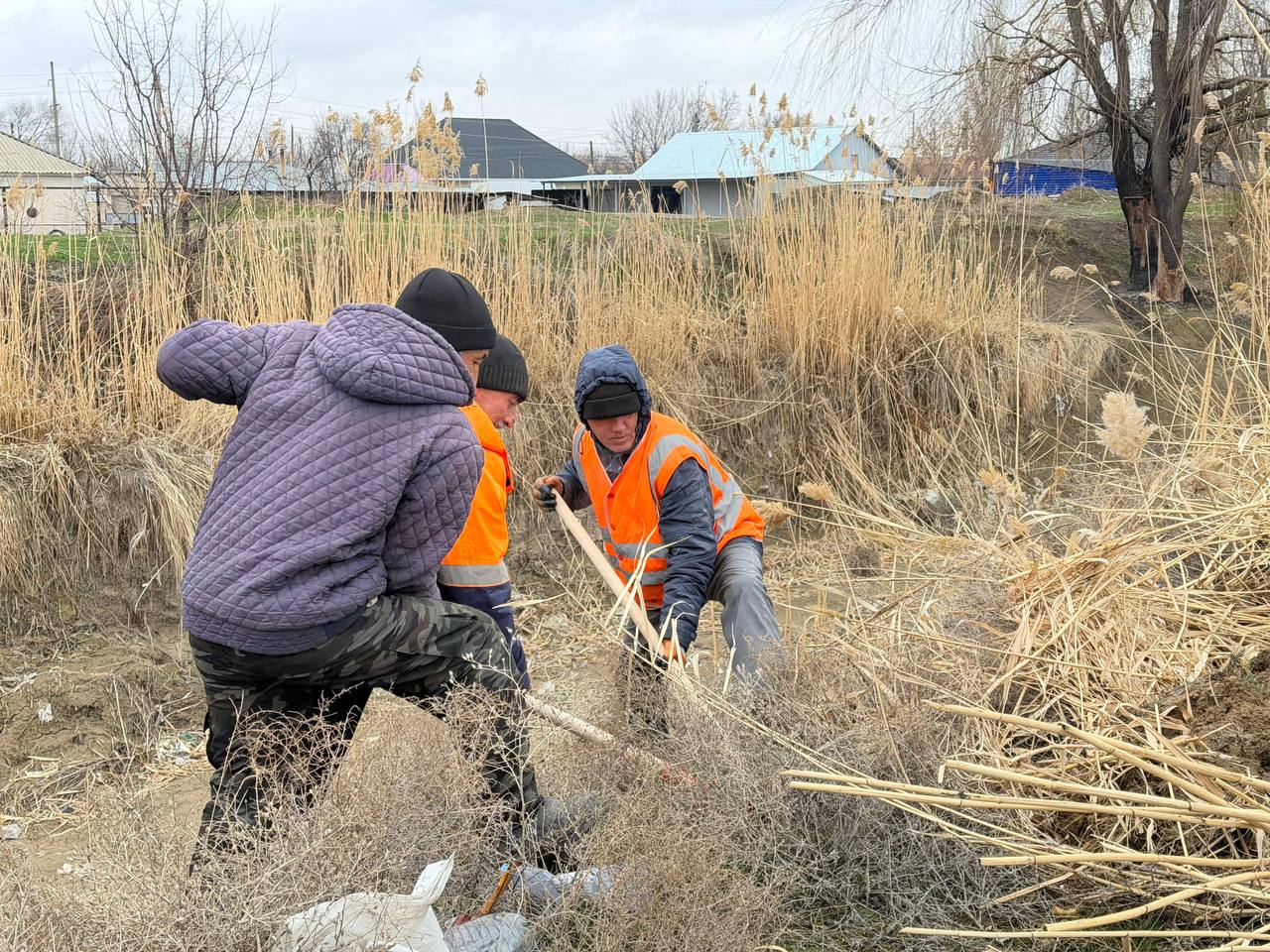 Шу ауданында су тасқынының алдын алу бойынша инженерлік-профилактикалық жұмыстар жүргізілді