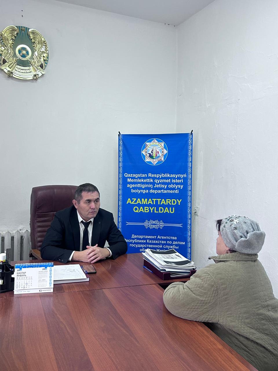 Округ әкімі ауыл тұрғындарымен жеке қабылдау өткізді