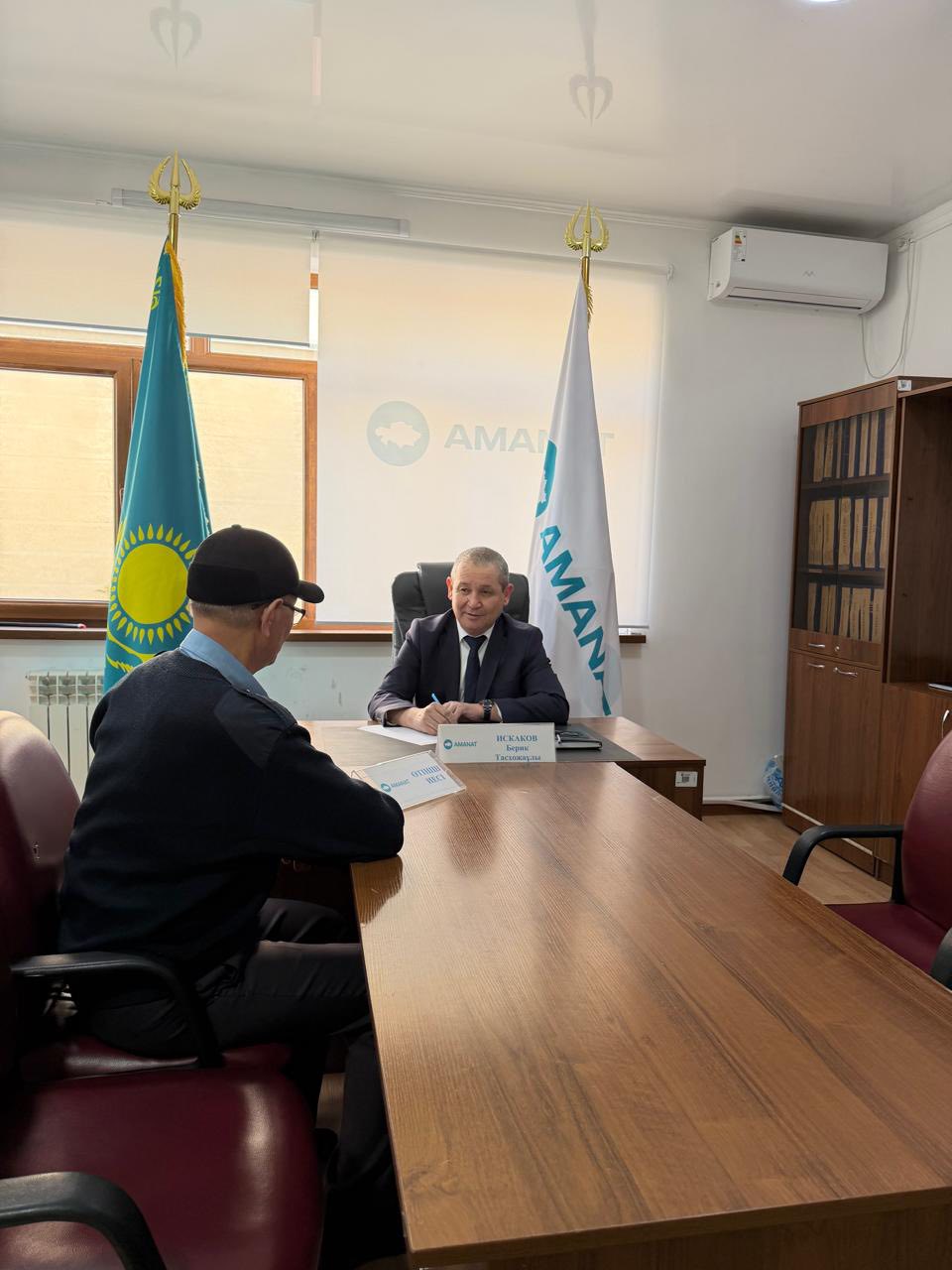 №1 медициналық-әлеуметтік сараптама бөлімінің басшысы жеке қоғамдық қабылдау өткізді.