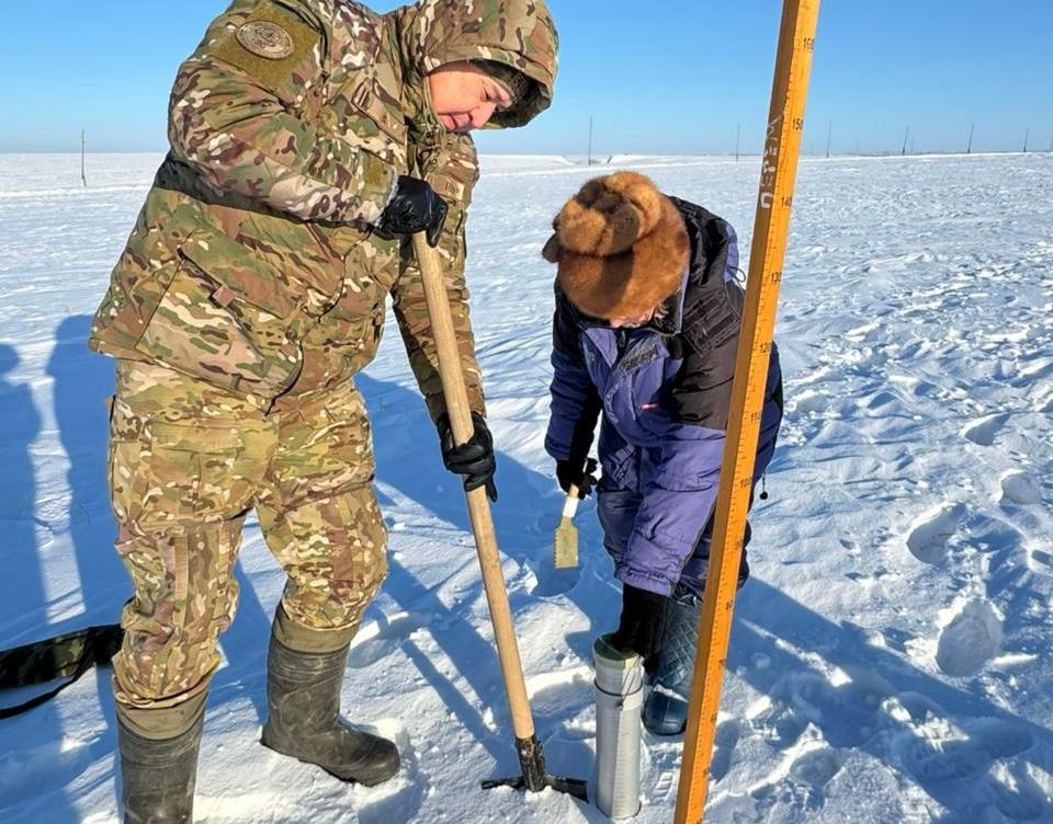 В Западно-Казахстанской области проводятся дополнительные снегомерные работы