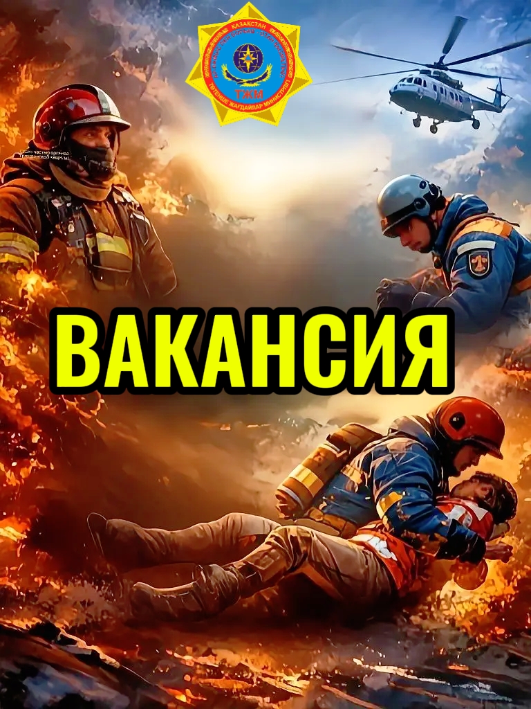ГУ «Департамента по чрезвычайным ситуациям Алматинской области Министерства по чрезвычайным ситуациям Республики Казахстан» объявляет отбор на первоначальную профессиональную подготовку на занятие вакантных должностей