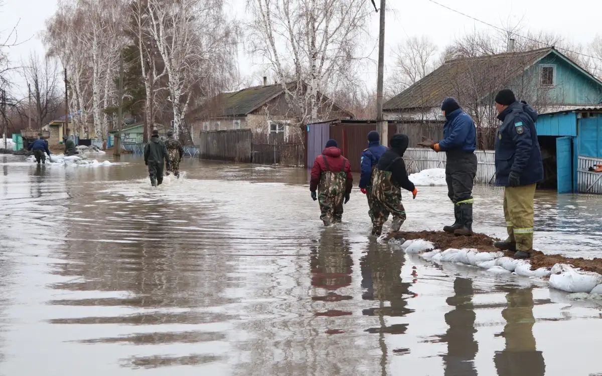 В Атбасарском районе выстроили защиту от паводков