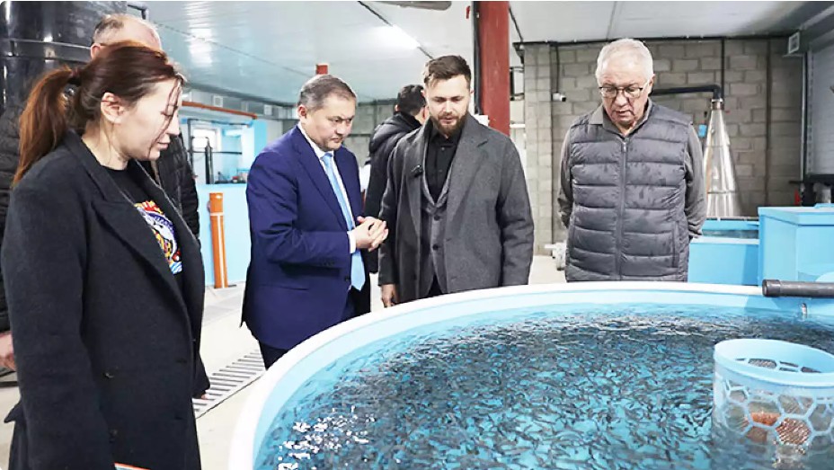 Саясат Нұрбек Тараздағы университеттің балық өсіру зауытында болды