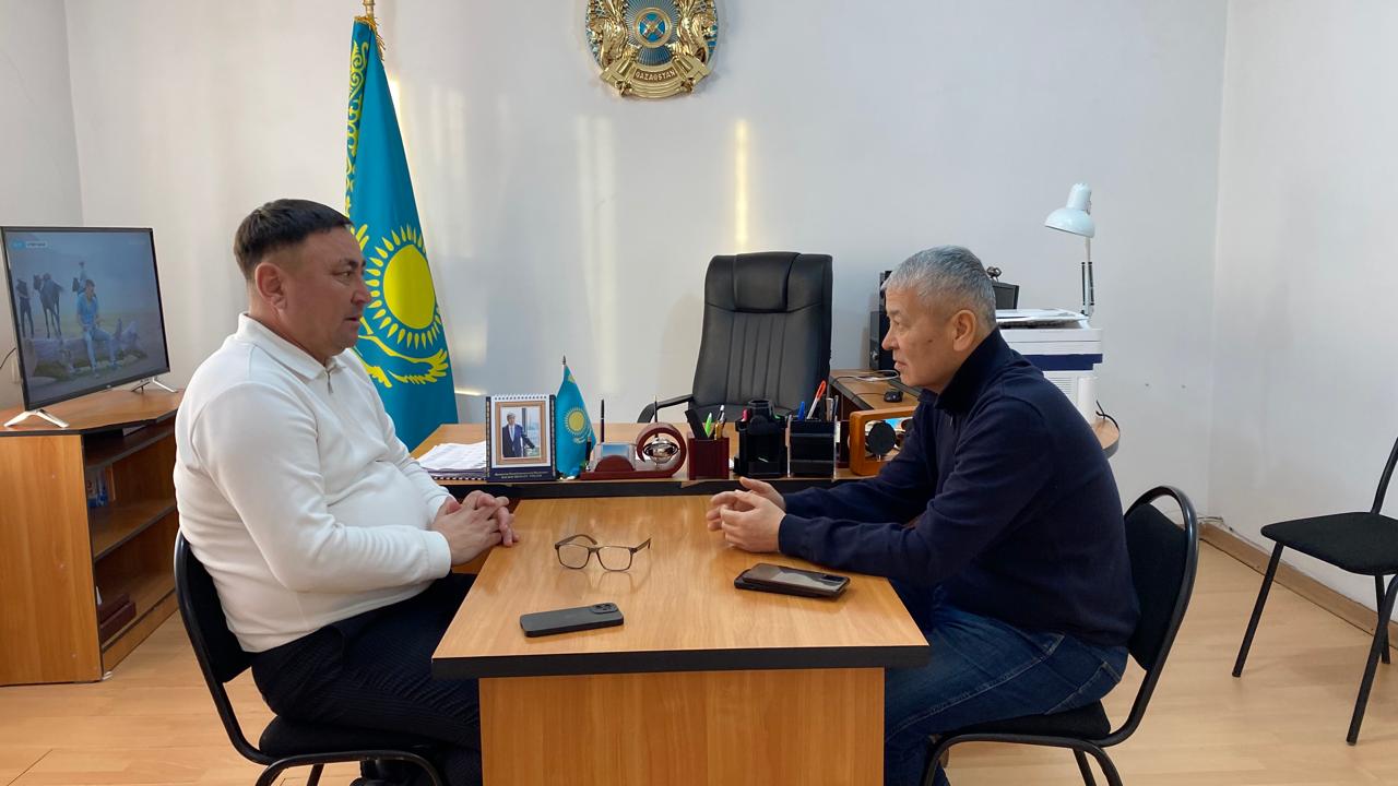 Провёл встречу с акимом сельского округа Талап области Ұлытау