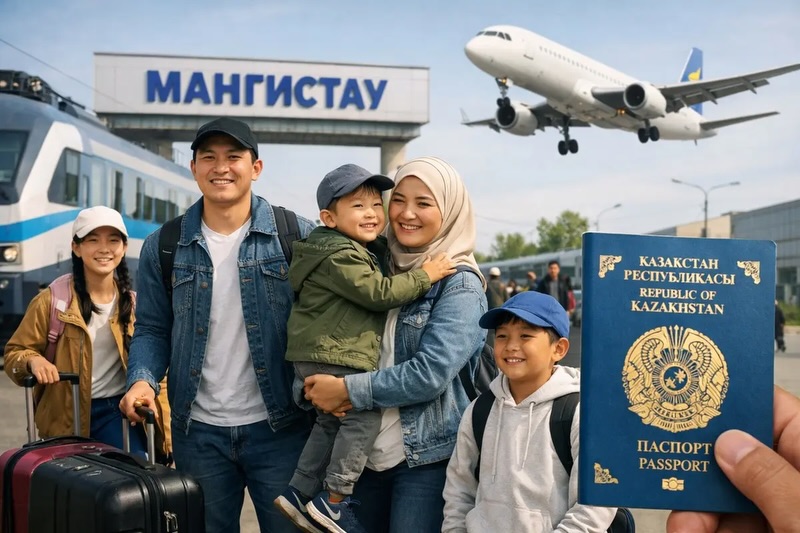 Сколько этнических казахов переехало жить в Мангистау