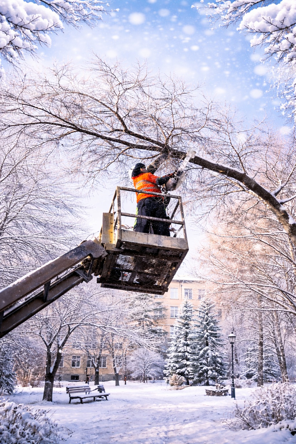 В Медеуском районе в плановом режиме продолжаются работы по санитарной обрезке деревьев