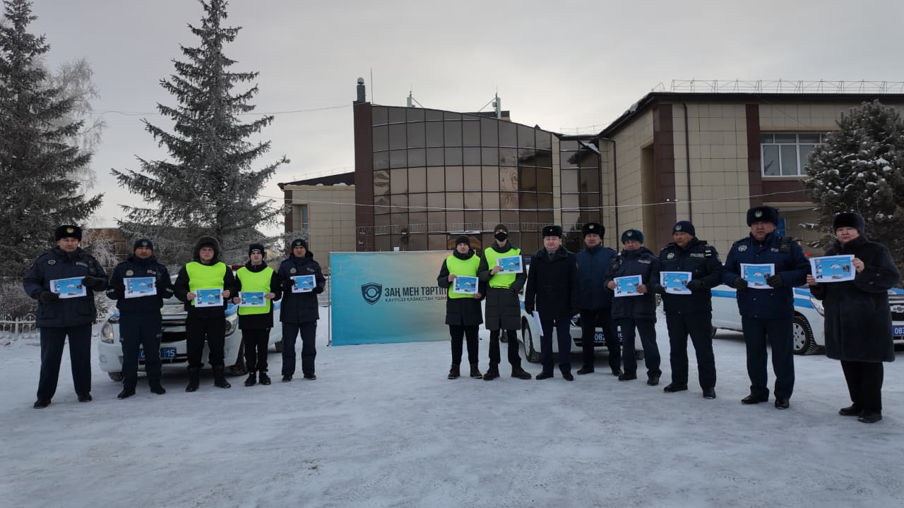 "Заң және тәртіп" тұжырымдамасы шеңберінде 2026 жылғы 31 қаңтарда ауданда жол-көлік оқиғаларының алдын алу бойынша ақпараттық-түсіндіру жұмысы форматында іс-шара өткізілді.