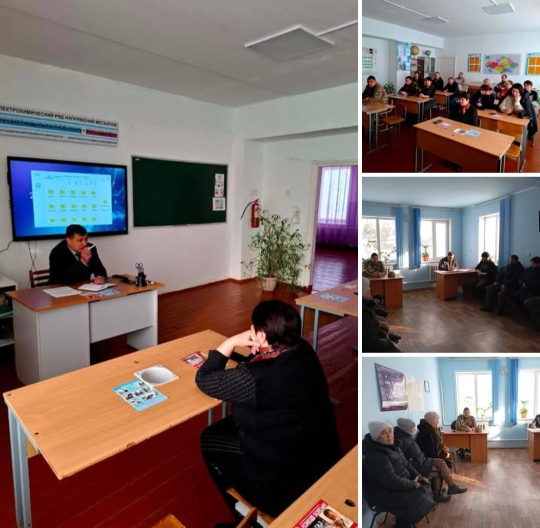 03 февраля 2026 года проведены встречи  с населением сел Новорыбинка,Миролюбово.В ходе встреч населением были озвучены проблемные вопросы, на которые были даны разъяснения