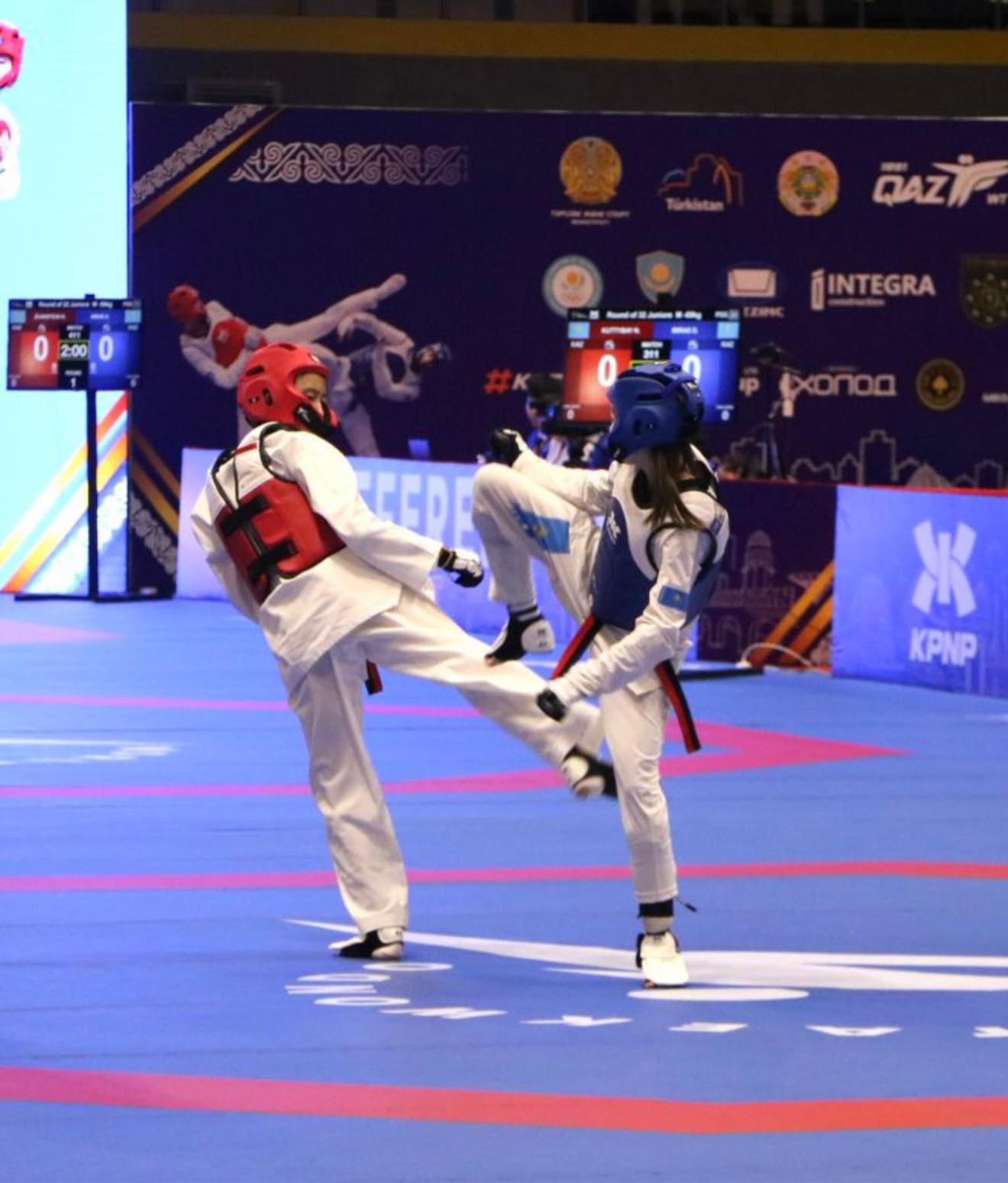 ТҮРКІСТАНДА ТАЕКВОНДОДАН ЖАСТАР АРАСЫНДА ҚР ЧЕМПИОНАТЫ БАСТАЛДЫ