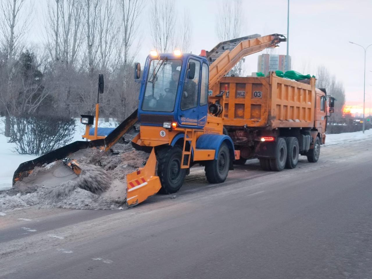 Более 30 тысяч кубометров снега вывезли из Астаны за ночь