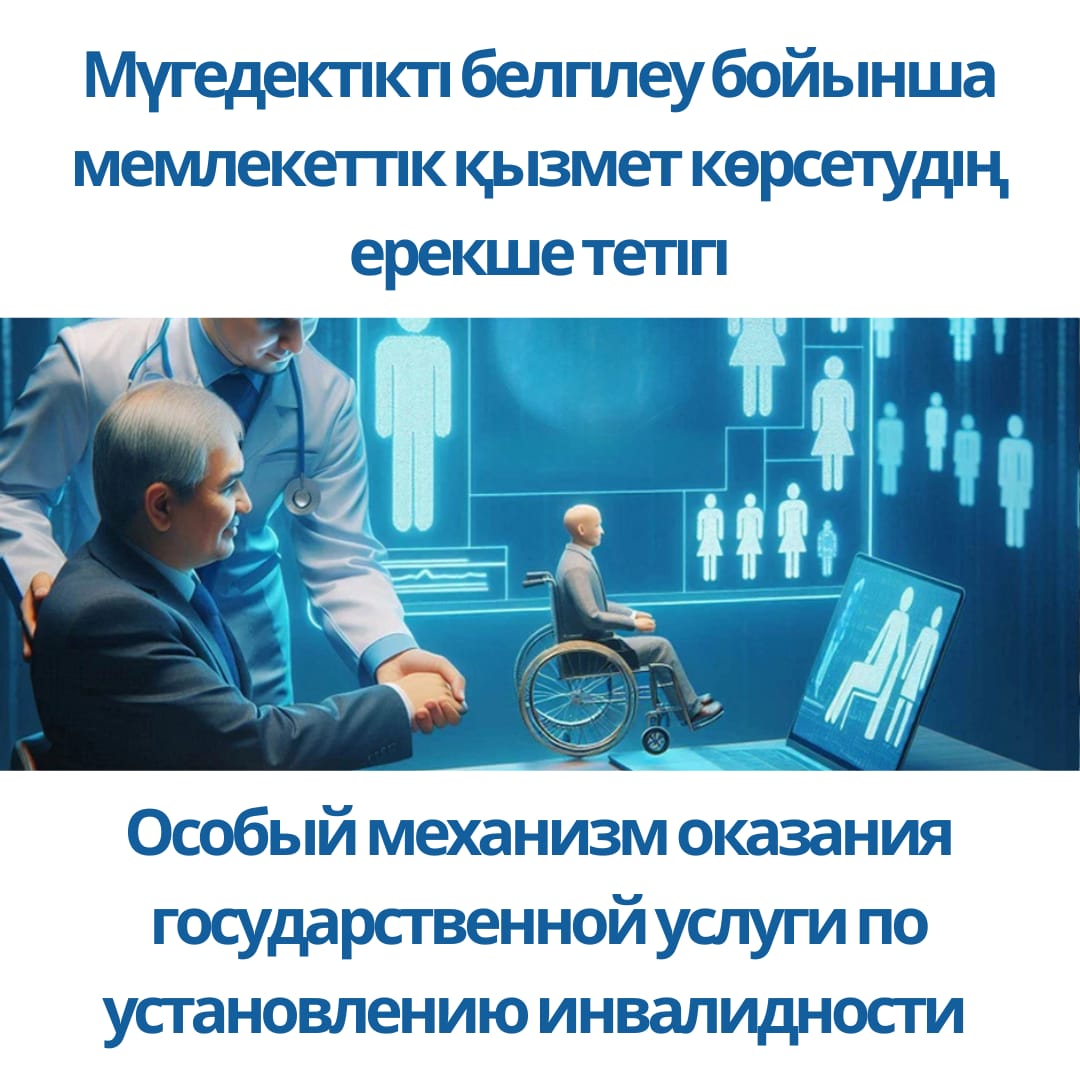 Мүгедектікті белгілеу бойынша мемлекеттік қызмет көрсетудің ерекше тетігі