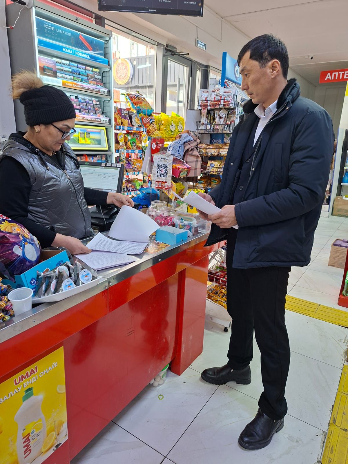 Аудан аумағында азық-түлік бағасына мониторинг ұйымдастырылды