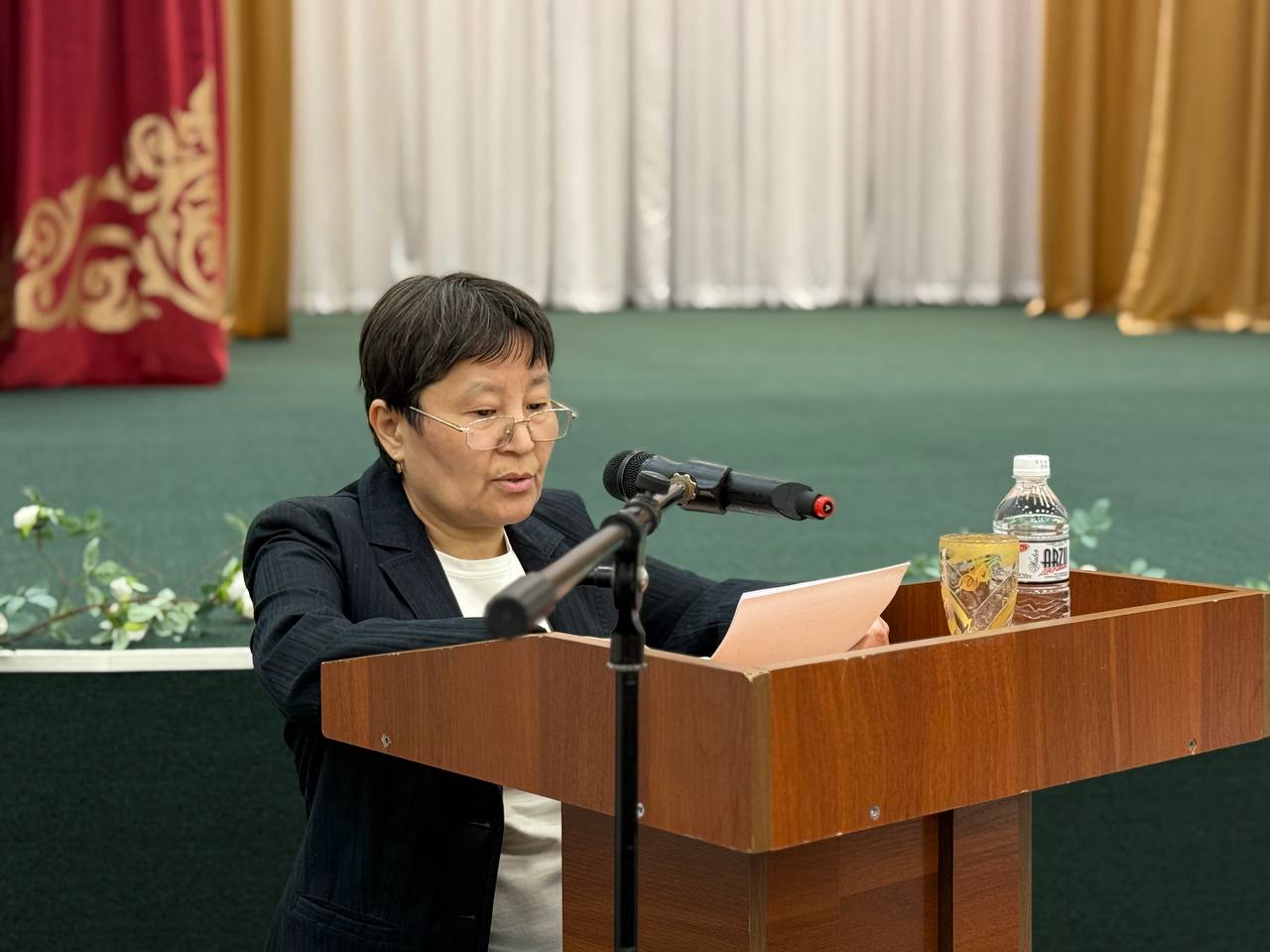 В посёлке Жолымбет состоялась очередная отчетная встреча.