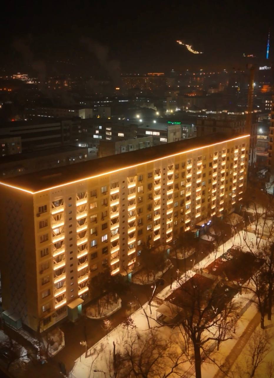 Пушкин көшесі, 28 мекенжайындағы аула аумағы толықтай жаңартылды