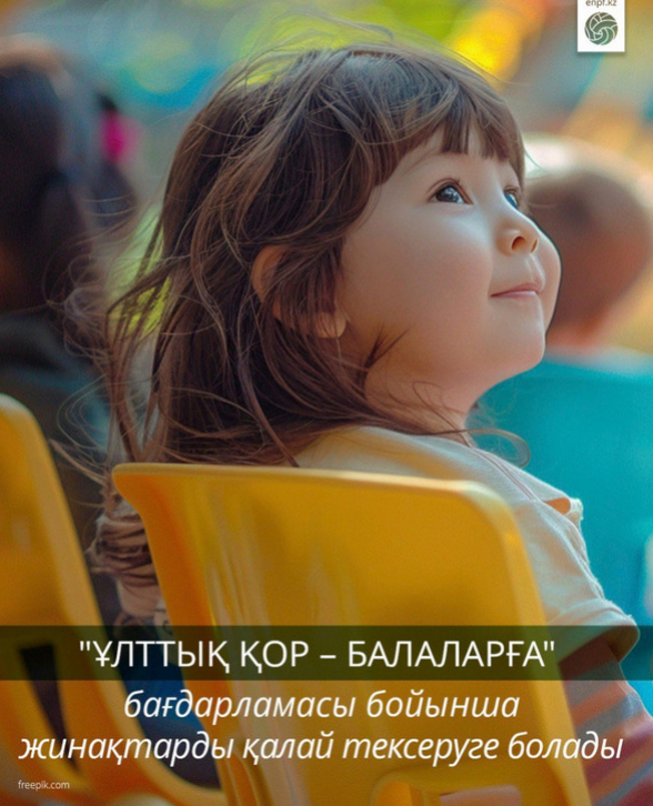 "Ұлттық қор – балаларға" бағдарламасы бойынша жинақтарды қалай тексеруге болады