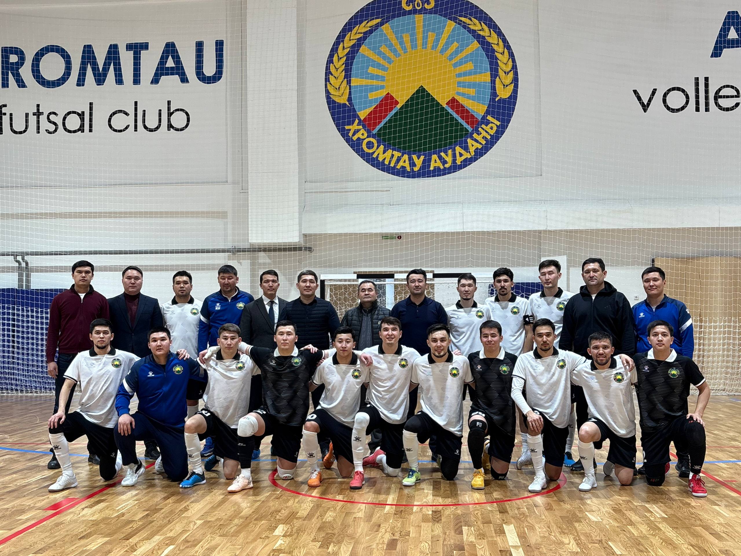 «ХРОМТАУ» ФУТЗАЛ КОМАНДАСЫ СЕНІМДІ ЖЕҢІСКЕ ЖЕТТІ