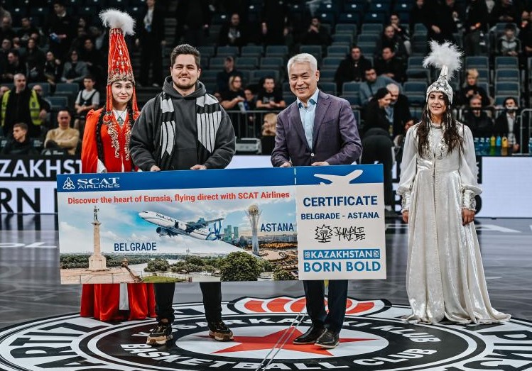 Еуропадағы ең ірі баскетбол жарысында Қазақстанның туристік әлеуеті таныстырылды