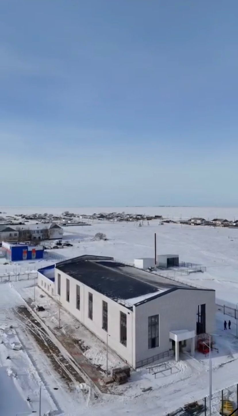 Байет ауылында дене шынықтыру-сауықтыру кешенінің құрылысы жалғасуда.