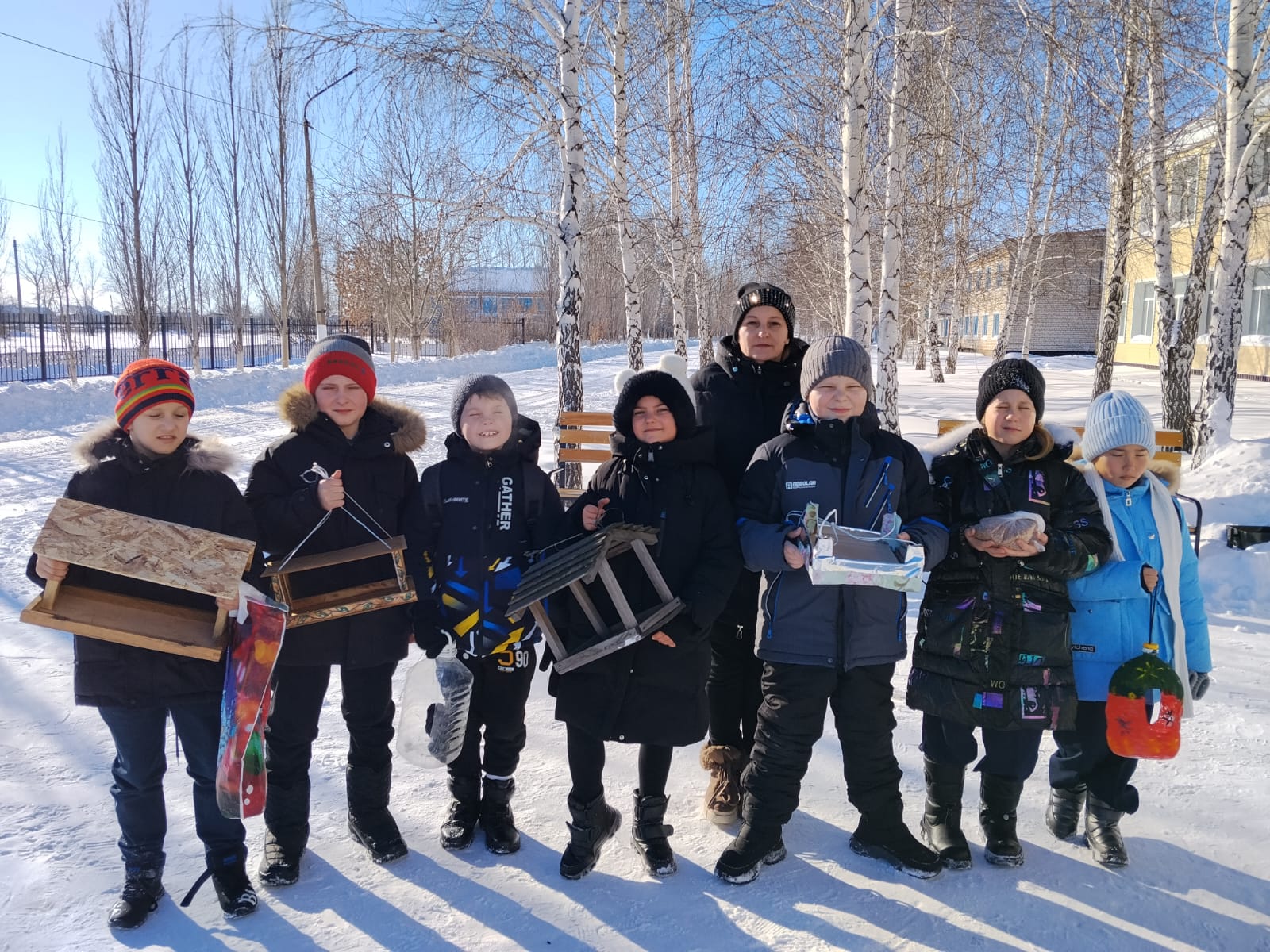 Кітапхана "Қыста құстарды тамақтандыру" акциясына қатысты.