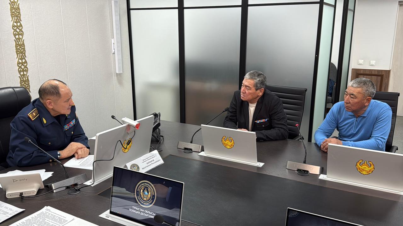 Түркістан облысының бас полицейі қоғамдық қабылдау өткізді&nbsp;