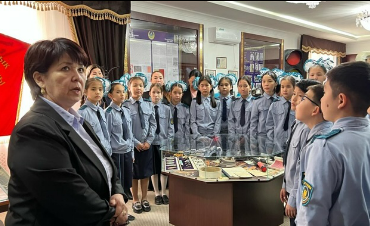 Жас кадеттер Маңғыстау облысы полициясы музейін аралады