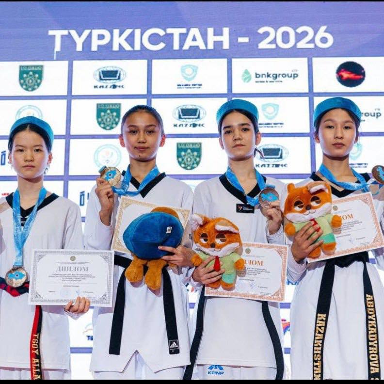 ТҮРКІСТАНДЫҚ ТАЕКВОНДОШЫЛАР ЕЛ ЧЕМПИОНАТЫНДА 11 МЕДАЛЬ ОЛЖАЛАДЫ