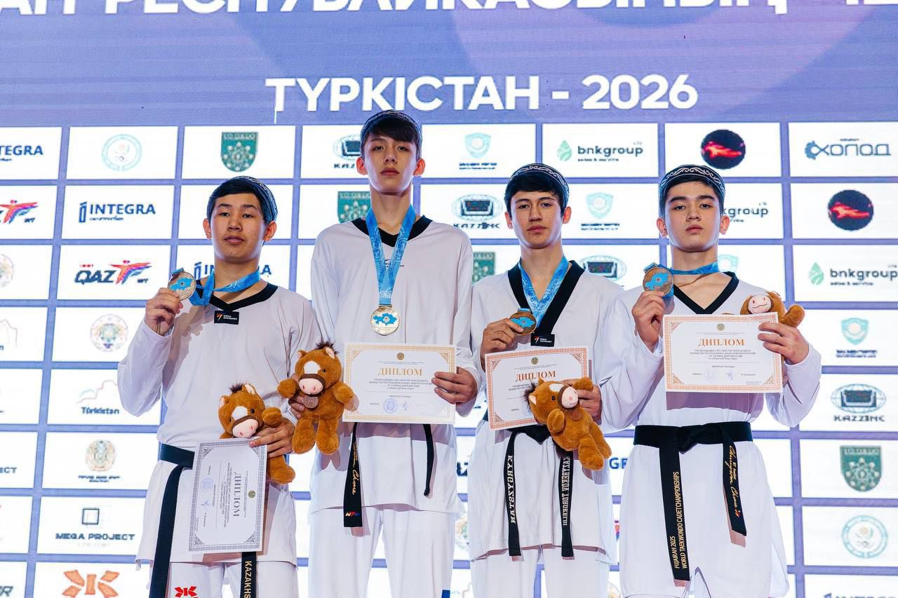ТҮРКІСТАНДЫҚ ТАЕКВОНДОШЫЛАР ЕЛ ЧЕМПИОНАТЫНДА 11 МЕДАЛЬ ОЛЖАЛАДЫ