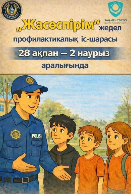 ШАРДАРАДА «ЖАСӨСПІРІМ» ШАРАСЫ: БАЛАЛАР ҚАУІПСІЗДІГІ БАСТЫ НАЗАРДА