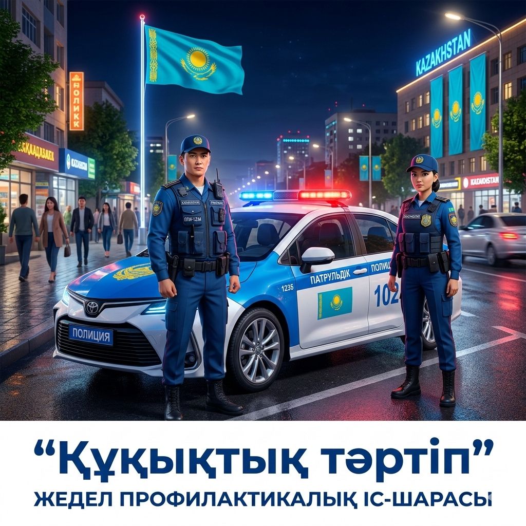 Ұлытау облысы аумағында “Құқықтық тәртіп” жедел-профилактикалық іс-шарасы басталды