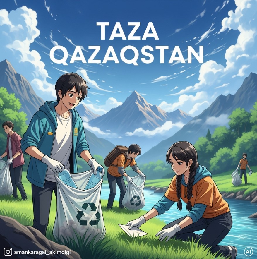 Қазақстанымның әрбір бұрышы көз тартарлықтай таза болса екен дейміз!