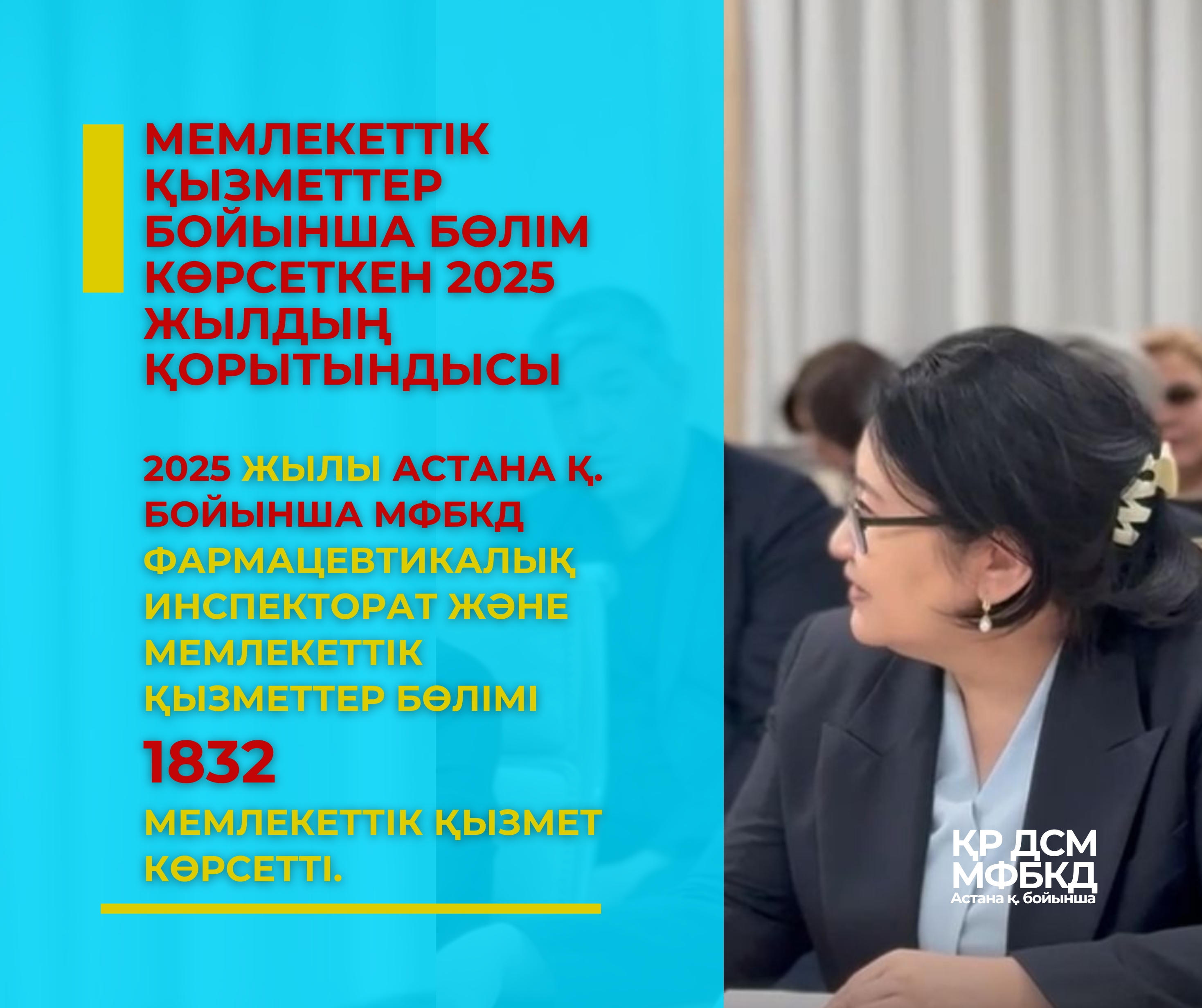 Мемлекеттік қызметтер бойынша бөлім көрсеткен 2025 жылдың қорытындысы