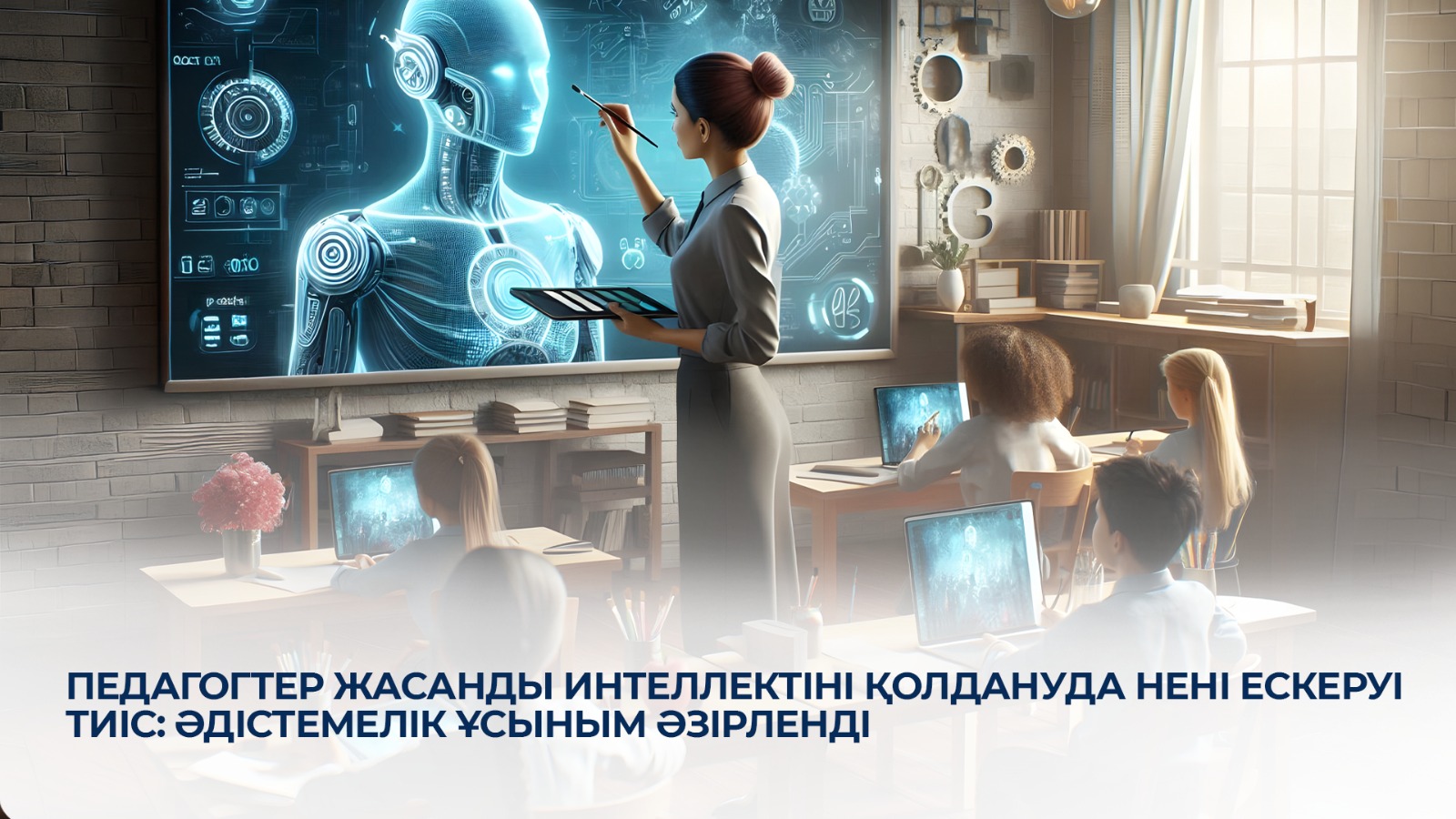 Педагогтер жасанды интеллектіні қолдануда нені ескеруі тиіс: әдістемелік ұсыным әзірленді