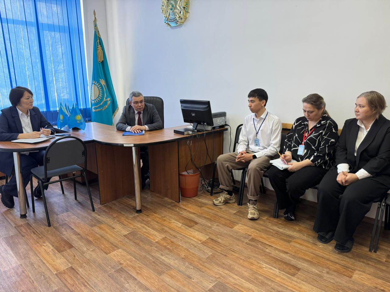 📌 Главный государственный санитарный врач СКО Асет Жуматаев с рабочей поездкой посетил Тайыншинский район.